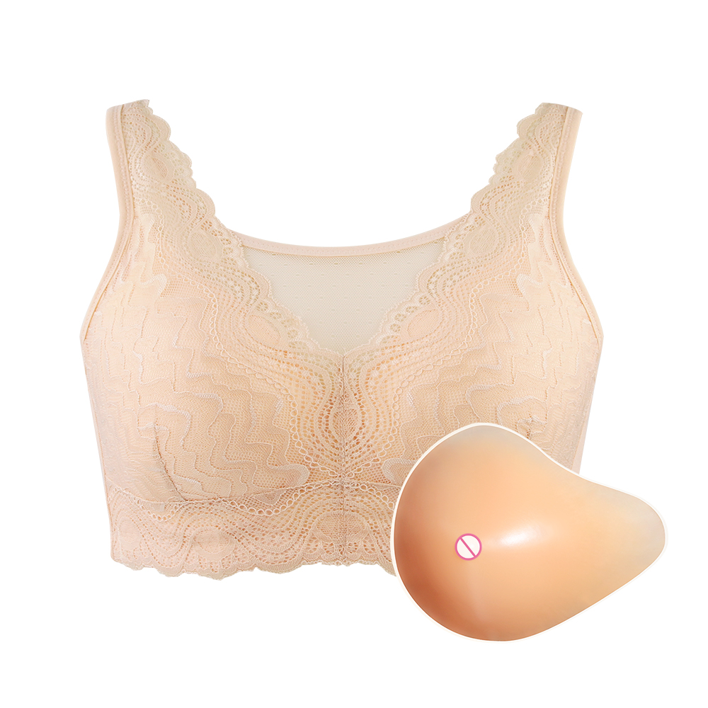 Mastectomy Bra Pocket - Mastectomiebeha met kunstborstvorm, siliconen borsten voor
