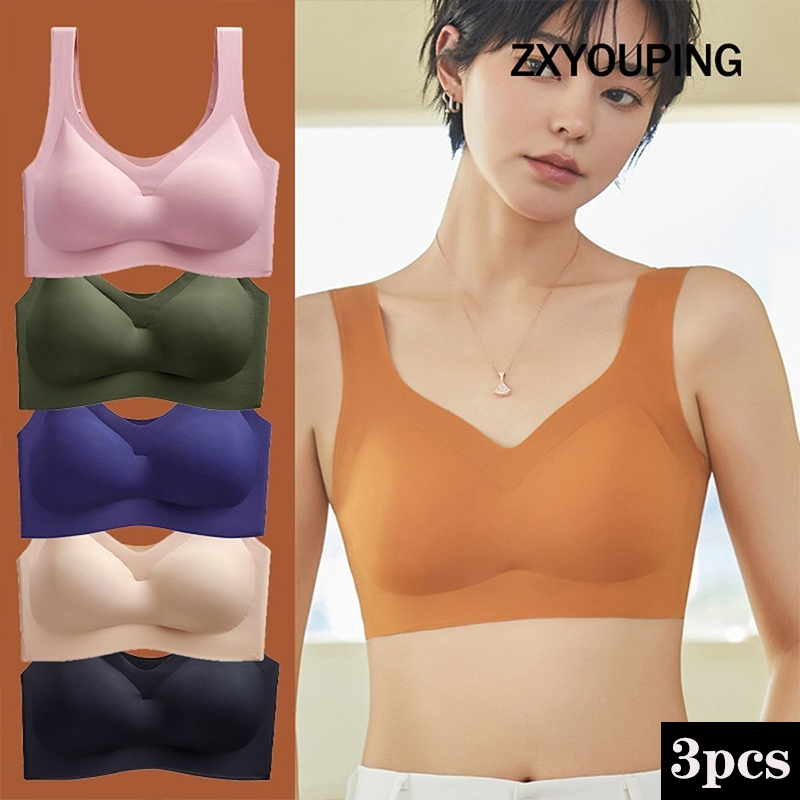 Wirefree Bra Comfort - 3-delige Sexy Sportbeha Naadloze Beha Met